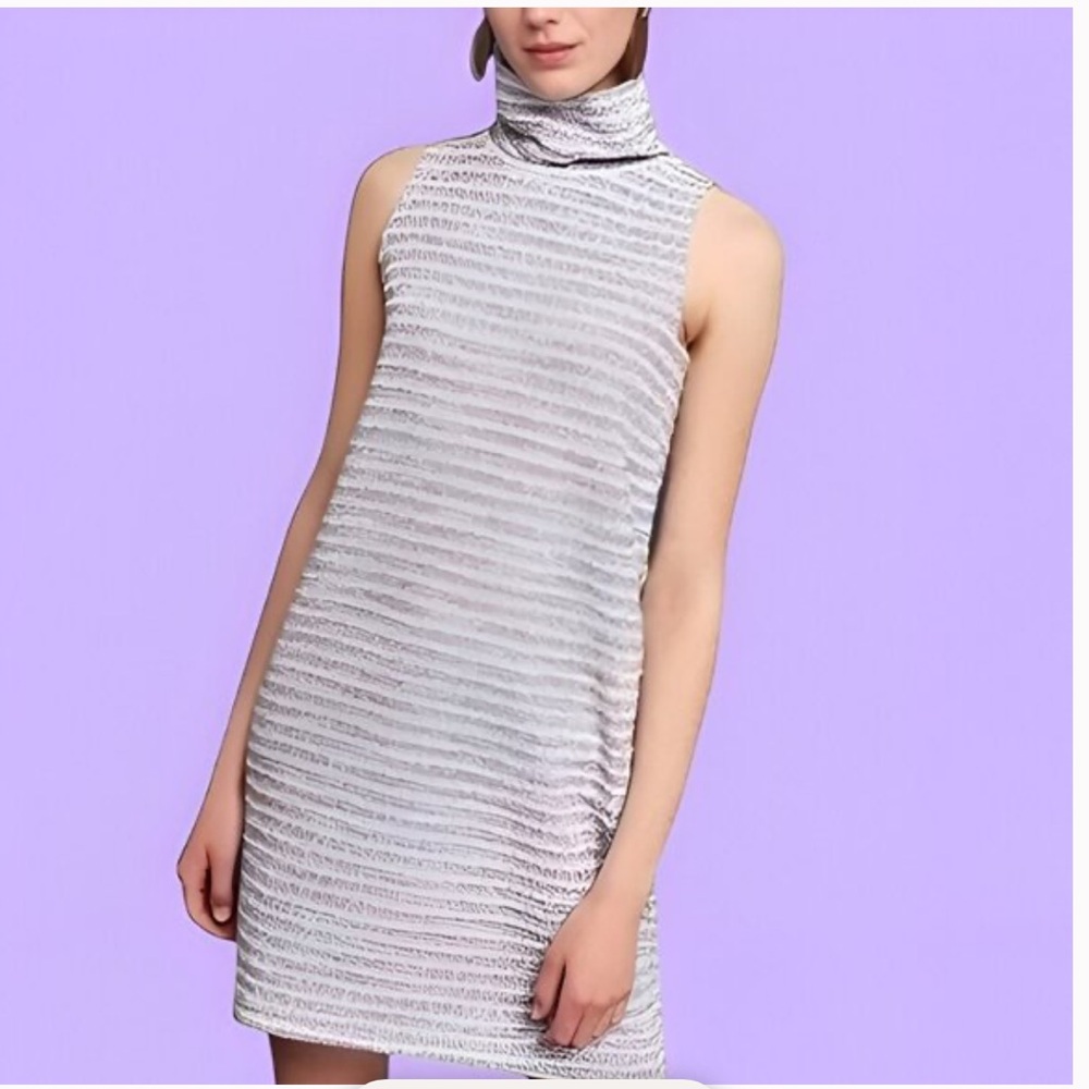 Anthropologie Akemi +Kin Sleeveless Turtleneck  tweed Dress